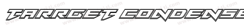 Tarrget Condensed Italic字体转换